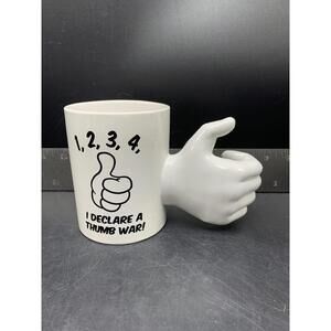 1,2,3,4, I declare a Thumb War Coffee Mug, Big Mouth Inc.